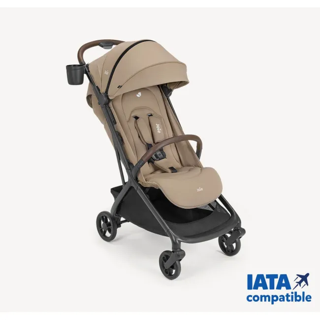 Joie - carucior ultracompact porto cashew, compatibil bagaj de cabina, pliere automata, de la nastere pana la 22 kg bbbs2501bacsw000