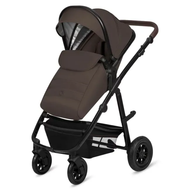 Carucior 3 in 1, Lionelo, Amber, Cadru aluminiu, Cu landou intarit si salteluta moale, Cu scoica auto testata ADAC, Reversibil, Cu accesorii, Geanta parinti, Pana la 22 kg, Maro BYNLO-AMBER_3IN1_BROWN_CHOCOLATE