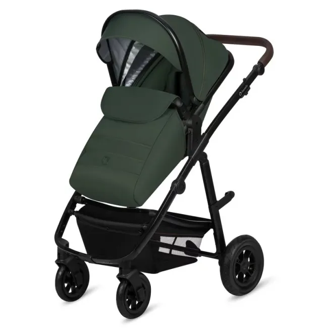 Carucior 3 in 1, Lionelo, Amber, Cadru aluminiu, Cu landou intarit si salteluta moale, Cu scoica auto testata ADAC, Reversibil, Cu accesorii, Geanta parinti, Pana la 22 kg, Verde BYNLO-AMBER_3IN1_GREEN_FOREST