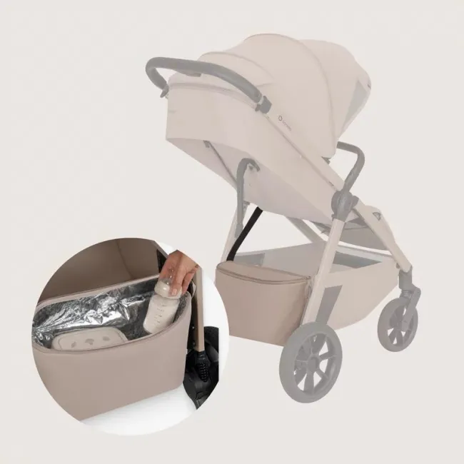 Carucior sport, Lionelo, Bett, Compact, Pliere rapida cu o mana, Copertina impermeabila UPF50+, Cu organizator ThermBag si accesorii, 6-48 luni, Sustine 22 kg, Bej Sand BYNLO-BETT_BEIGE_SAND