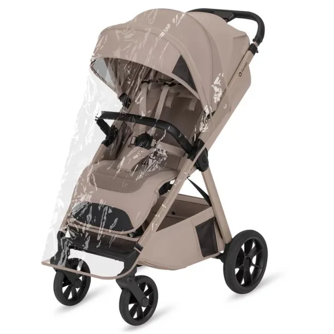 Carucior sport, Lionelo, Bett, Compact, Pliere rapida cu o mana, Copertina impermeabila UPF50+, Cu organizator ThermBag si accesorii, 6-48 luni, Sustine 22 kg, Bej Sand BYNLO-BETT_BEIGE_SAND