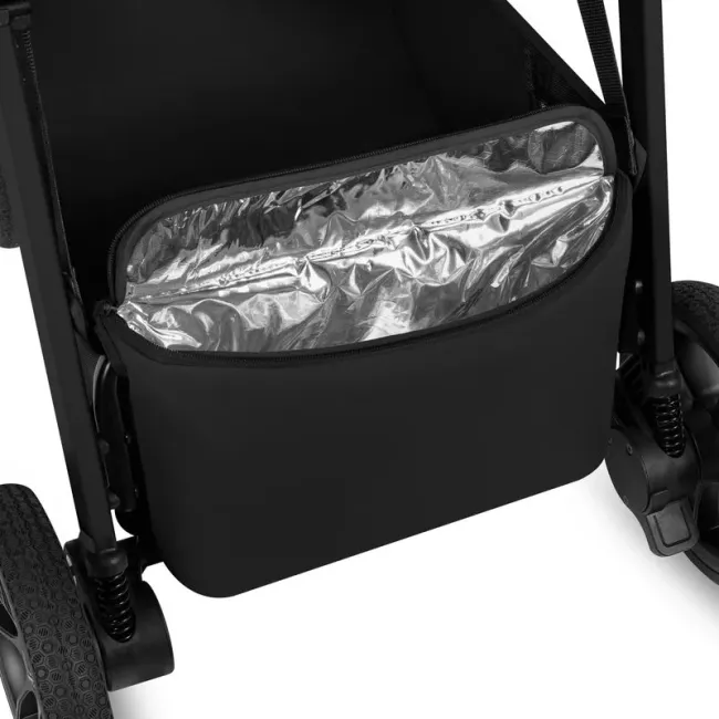 Carucior sport, Lionelo, Bett, Compact, Pliere rapida cu o mana, Copertina impermeabila UPF50+, Cu organizator ThermBag si accesorii, 6-48 luni, Sustine 22 kg, Black Onyx BYNLO-BETT_BLACK_ONYX