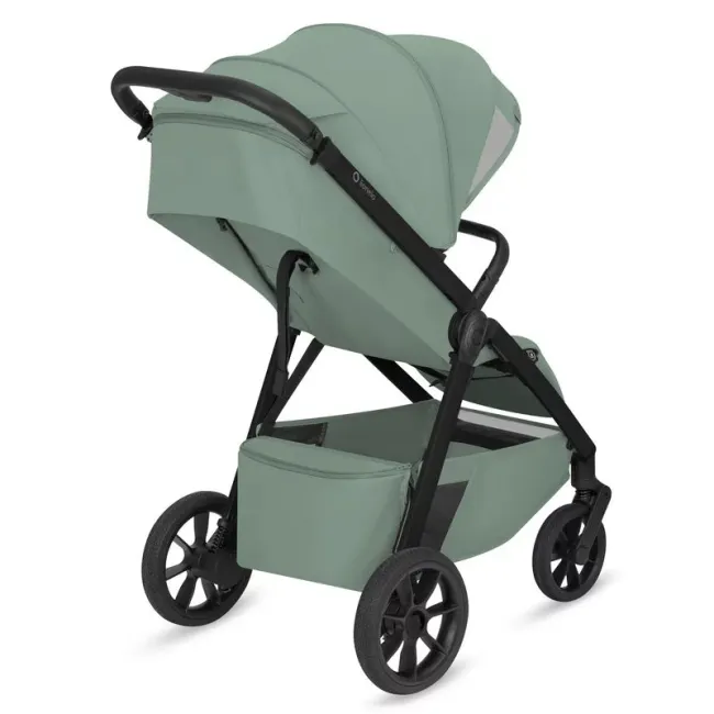 Carucior sport, Lionelo, Bett, Compact, Pliere rapida cu o mana, Copertina impermeabila UPF50+, Cu organizator ThermBag si accesorii, 6-48 luni, Sustine 22 kg, Green Sage BYNLO-BETT_GREEN_SAGE