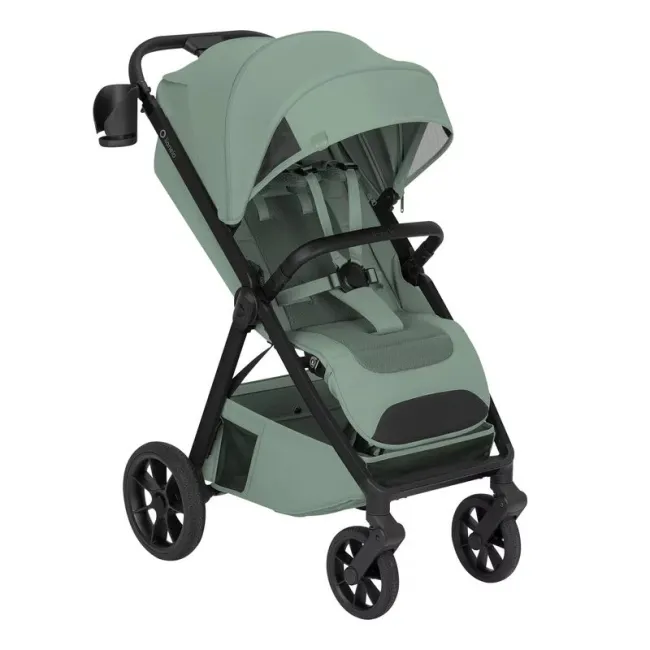 Carucior sport, Lionelo, Bett, Compact, Pliere rapida cu o mana, Copertina impermeabila UPF50+, Cu organizator ThermBag si accesorii, 6-48 luni, Sustine 22 kg, Green Sage BYNLO-BETT_GREEN_SAGE