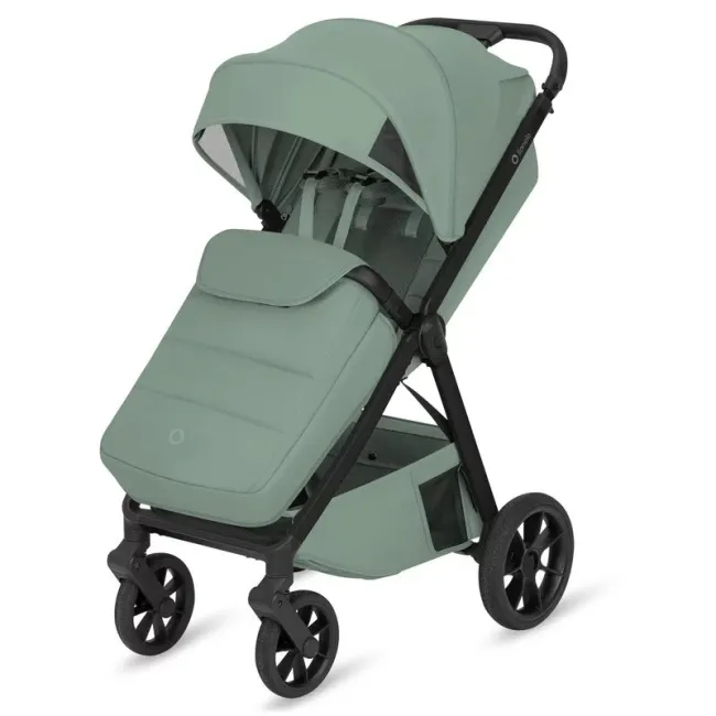 Carucior sport, Lionelo, Bett, Compact, Pliere rapida cu o mana, Copertina impermeabila UPF50+, Cu organizator ThermBag si accesorii, 6-48 luni, Sustine 22 kg, Green Sage BYNLO-BETT_GREEN_SAGE