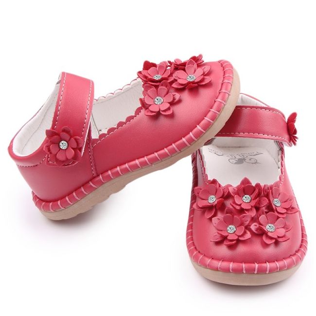 Pantofiori fetite - Margarete rosii - MD1601-2-p12.Marimea 23