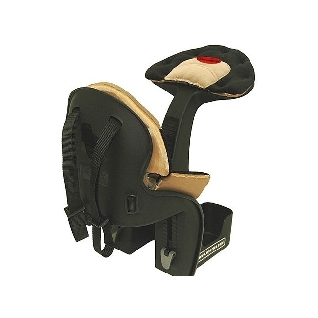 Scaun bicicleta copii Deluxe, Pozitie montare Centru, 15 Kg  WeeRide WR03 BBJWR03_Negru/Maro