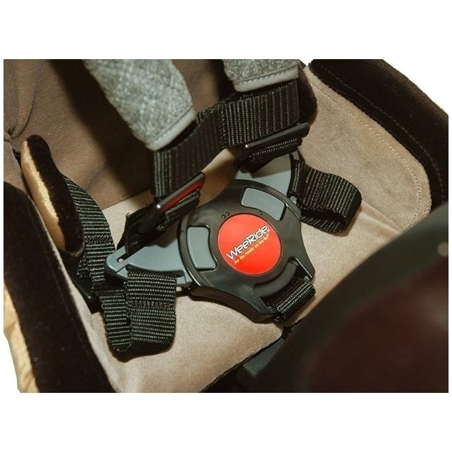 Scaun bicicleta copii Deluxe, Pozitie montare Centru, 15 Kg  WeeRide WR03 BBJWR03_Negru/Maro