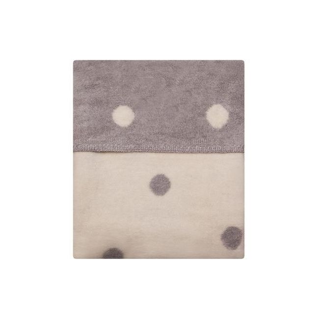 Paturica bebelusi Bumbac Buline 75x100 Womar Zaffiro AN-KBB-01 BBJAN-KBB-01_Bej/Gri
