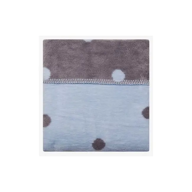 Paturica bebelusi Bumbac Buline 75x100 Womar Zaffiro AN-KBB-01 BBJAN-KBB-01_Albastru/Gri