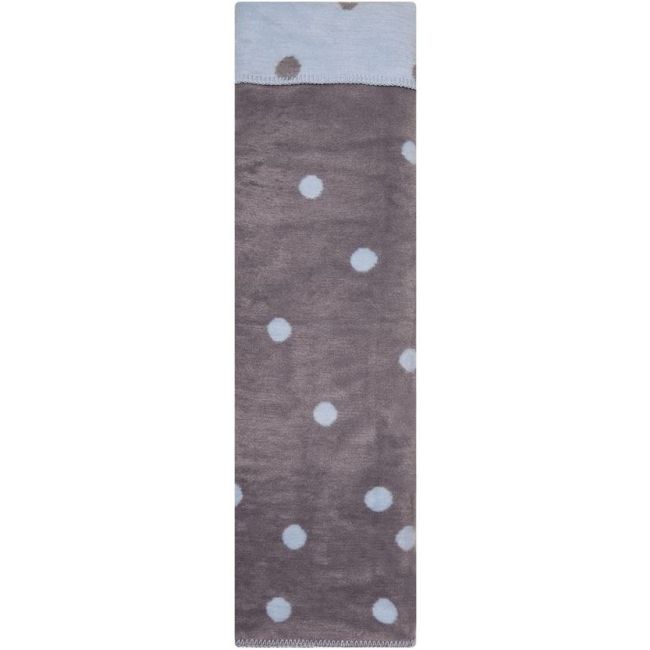 Paturica bebelusi Bumbac Buline 75x100 Womar Zaffiro AN-KBB-01 BBJAN-KBB-01_Albastru/Gri