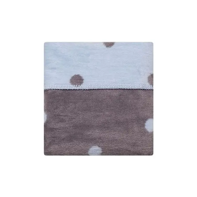 Paturica bebelusi Bumbac Buline 75x100 Womar Zaffiro AN-KBB-01 BBJAN-KBB-01_Albastru/Gri