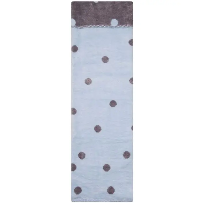 Paturica bebelusi Bumbac Buline 75x100 Womar Zaffiro AN-KBB-01 BBJAN-KBB-01_Albastru/Gri