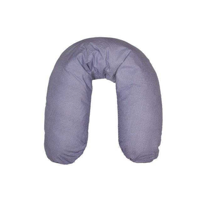 Perna pentru gravide si alaptat COMFORT GRID 170 cm cu bilute de polistiren Womar Zaffiro AN-PK-17PGR BBJAN-PK-17PGR_Albastru