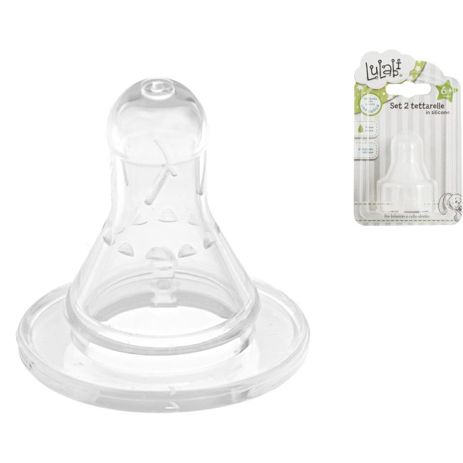 Set tetine de silicon cu flux rapid Lulabi 8090003 BBJ8090003_Transparent
