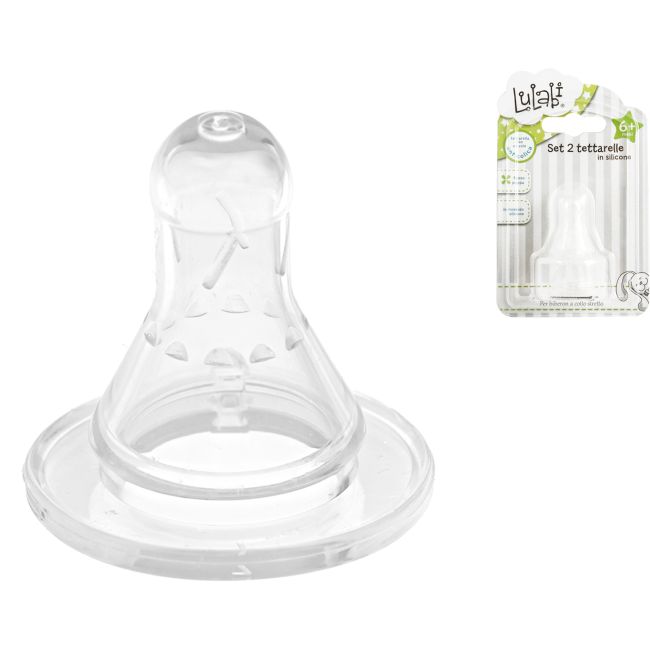 Set tetine de silicon cu flux variabil Lulabi 8090004 BBJ8090004_Transparent