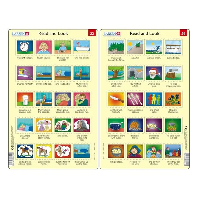 Set 10 Puzzle-uri Read and Look 21 -30 (EN), 10 piese Larsen LRRA11 BBJLRRA11_Initiala