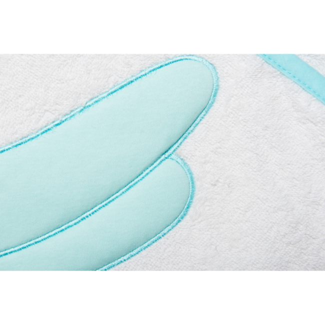Prosop de baie cu broderie Crocodil 100x100 Womar Zaffiro AN-ZC-100 BBJAN-ZC-100_Alb/Negru/Turcoaz
