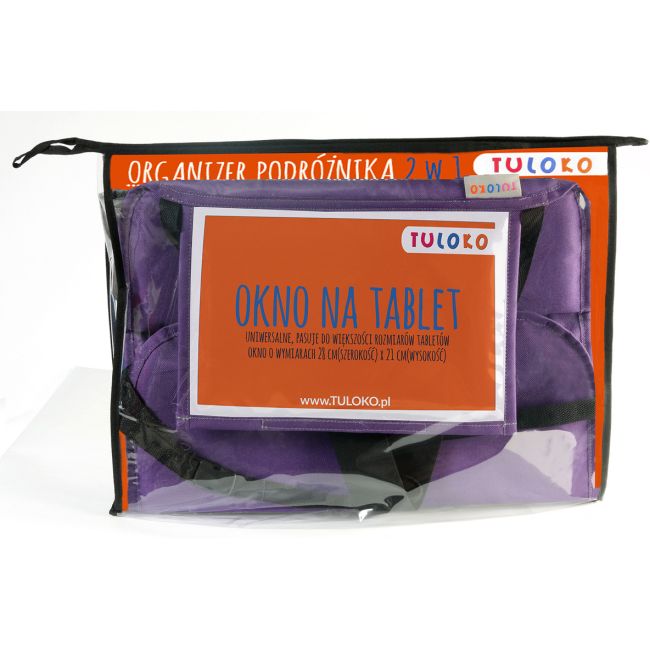 Organizator auto cu suport pentru tableta Tuloko TL002 BBJTL002_Gri/Mov