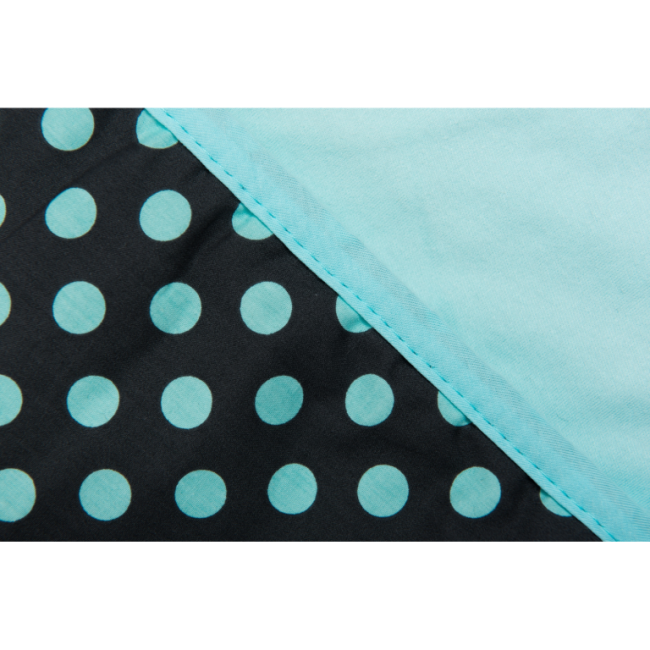 Paturica multifunctionala cu broderie Girafa Womar Zaffiro AN-OWZF-04GR BBJAN-OWZF-04GR_Gri Inchis/Turcoaz