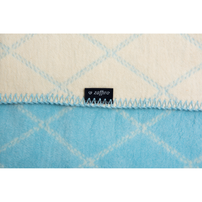 Paturica bebelusi Bumbac Romburi 75x100 Womar Zaffiro AN-KBR-01 BBJAN-KBR-01_Albastru/Bej