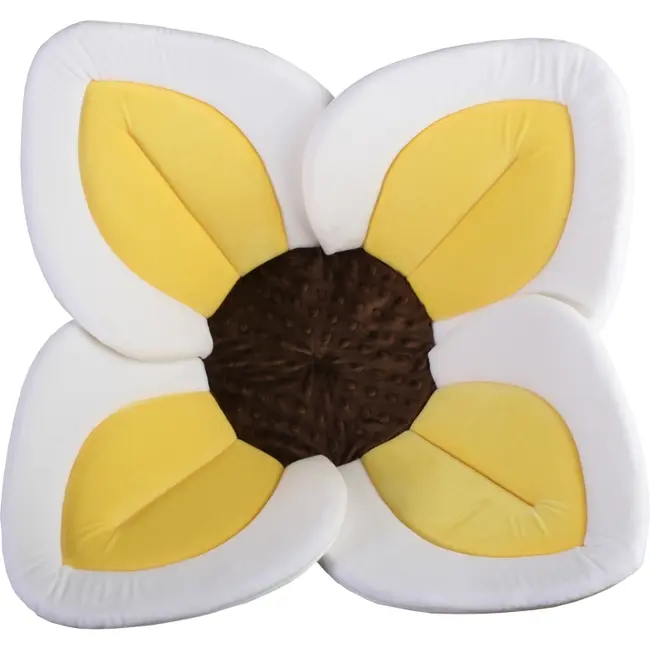 Cadita de plus si salteluta de joaca Lotus BloomingBath BB105L BBJBB105L_Alb/Galben/Maro