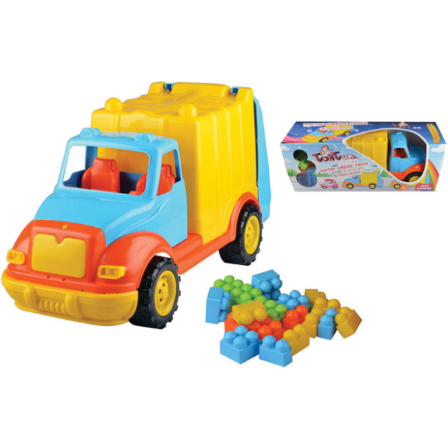 Camion pentru gunoi 48 cm cu 38 piese constructie Ucar Toys UC86 BBJUC86_Initiala