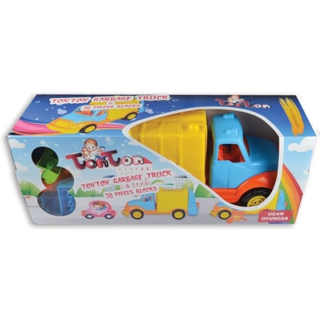 Camion pentru gunoi 48 cm cu 38 piese constructie Ucar Toys UC86 BBJUC86_Initiala