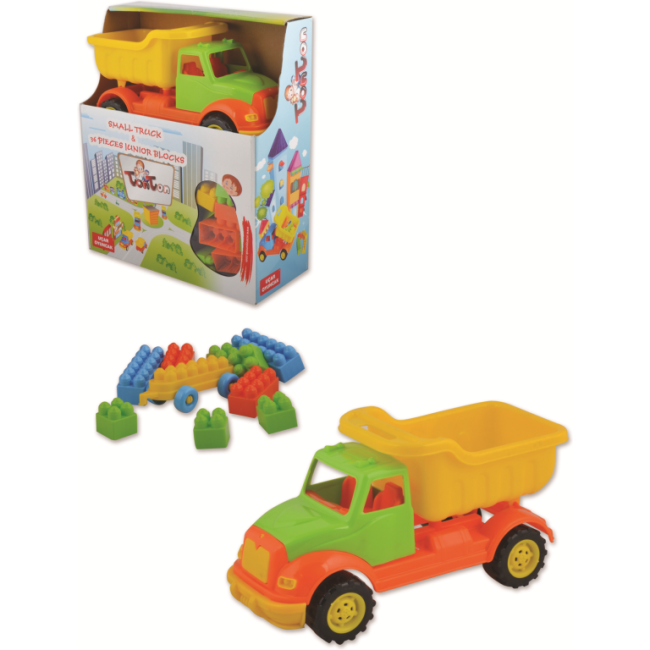 Autobasculanta 30 cm cu 36 piese constructie Ucar Toys UC103 BBJUC103_Initiala
