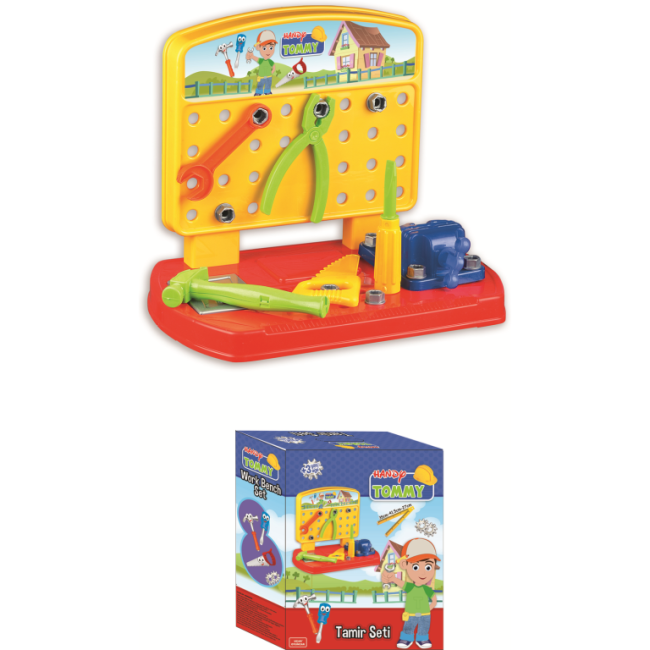 Banc de lucru Handy Tommy 28 piese Ucar Toys UC131 BBJUC131_Initiala
