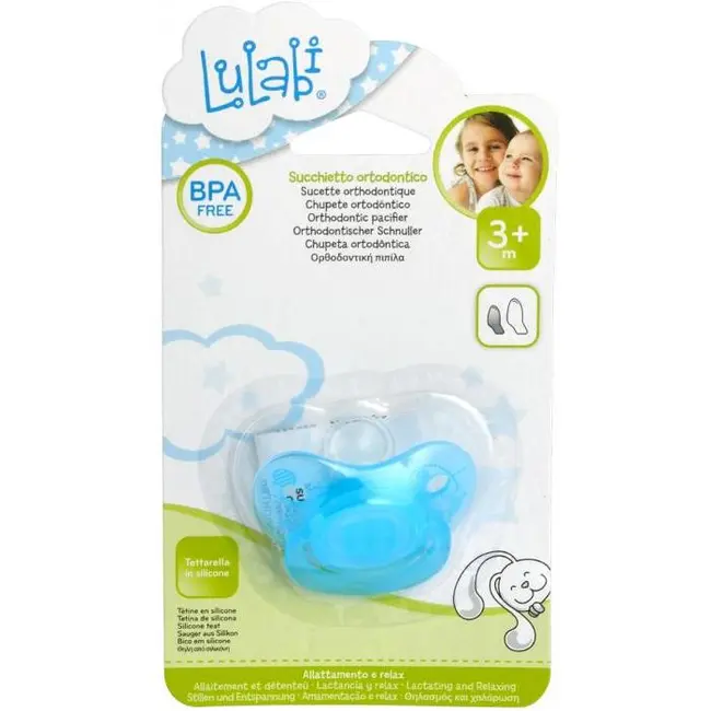 Suzeta ortodontica Albastra 3 luni Lulabi 8141600 BBJ8141600_Albastru
