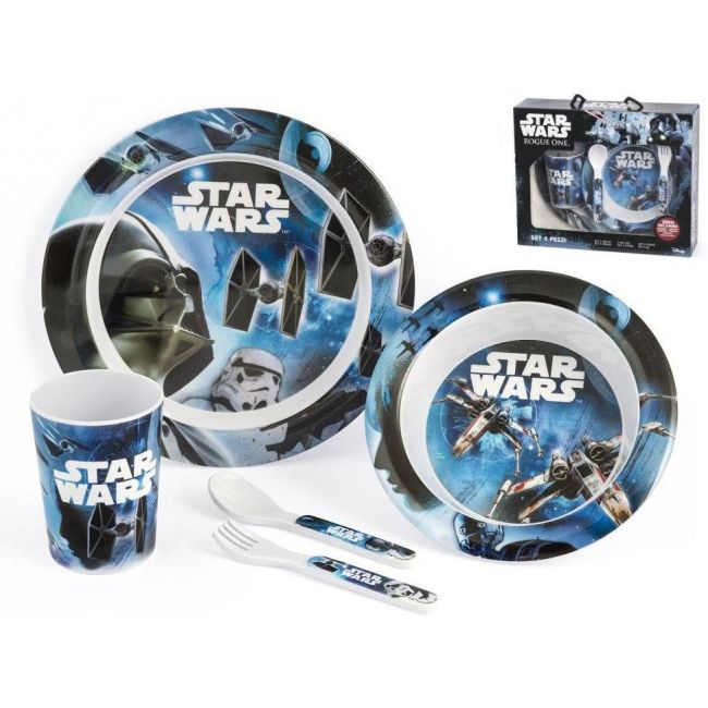 Set pentru masa melamina 5 piese Star Wars Rogue One Lulabi 8330500 BBJ8330500_Initiala