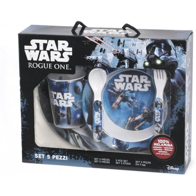Set pentru masa melamina 5 piese Star Wars Rogue One Lulabi 8330500 BBJ8330500_Initiala
