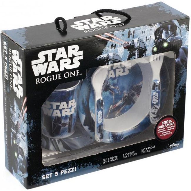 Set pentru masa melamina 5 piese Star Wars Rogue One Lulabi 8330500 BBJ8330500_Initiala