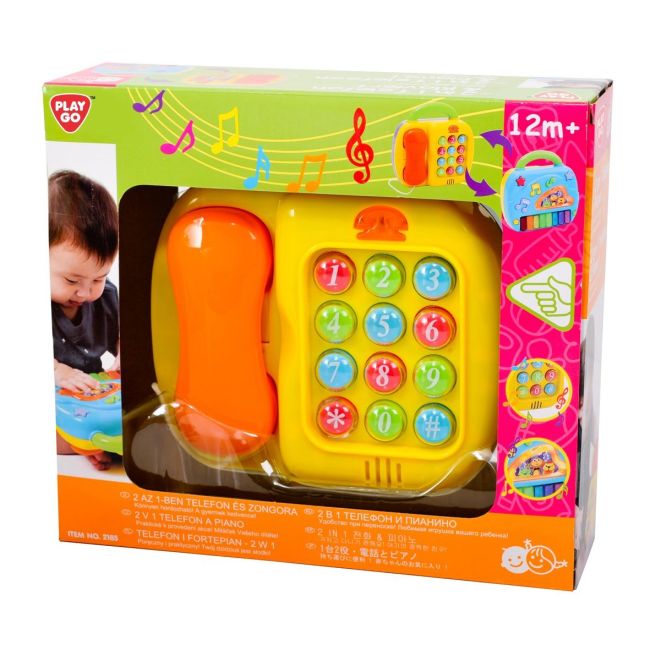 2185 - Playgo 2 In 1 Telefon Si Pian - Felyx Toys - NCR13513437
