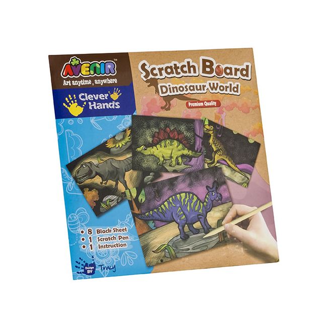 Planse pentru sgraffito- Lumea dinozaurilor - NCRMKCH1255