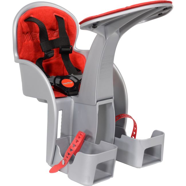 Scaun bicicleta copii SafeFront Clasic, Pozitie montare Centru, 15 Kg  WeeRide WR09 BBJWR09_Gri/Rosu