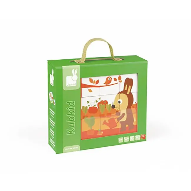 Janod - 9 cuburi cu animale - J02802