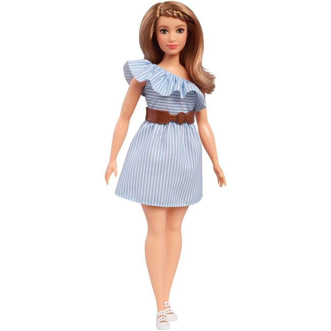 Papusa Mattel Barbie Fashionistas Rochie cu dungi - FBR37-FJF41 - VRNFBR37-FJF41