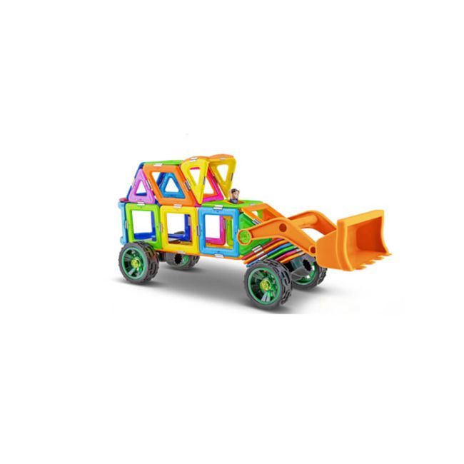 Magspace 81 Piese - Land Vehicles - Joc Magnetic Educativ de Constructie 3D - MMTMT - MS 1993