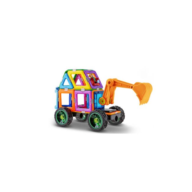 Magspace 81 Piese - Land Vehicles - Joc Magnetic Educativ de Constructie 3D - MMTMT - MS 1993