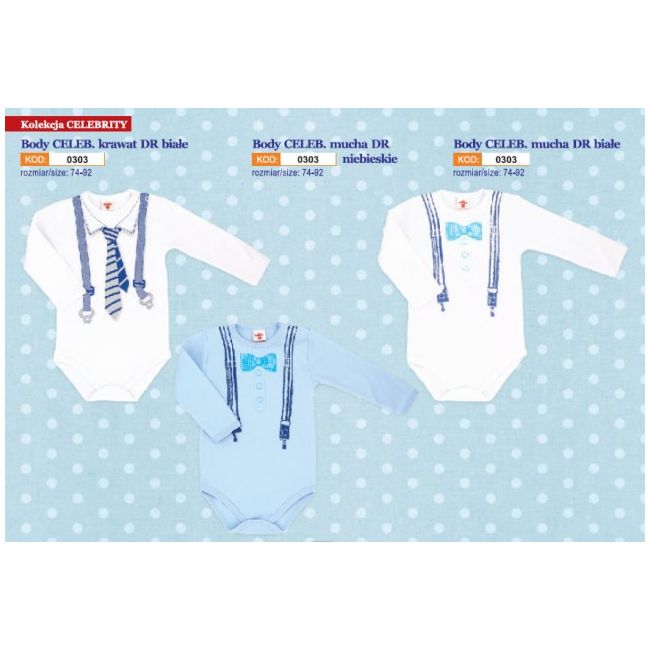 Body alb pentru baieti - Celebrity - Haine Bebe (Marime Disponibila: 2 ani) MK0303-3-6