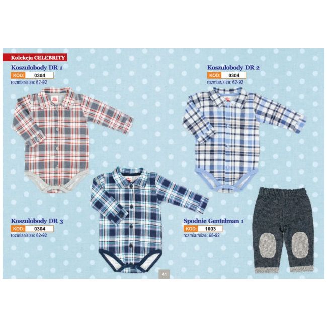Body bebe - carouri bleumarin - Haine Bebe (Marime Disponibila: 12 luni) - MK0304-1-6.12 luni