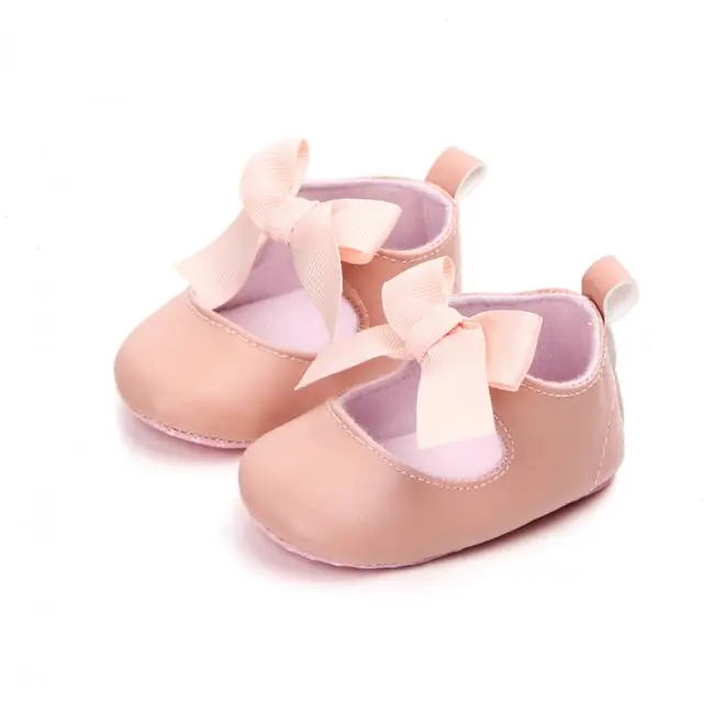 Pantofiori roz cu fundita - MDD0966-4-p14.9-12 luni