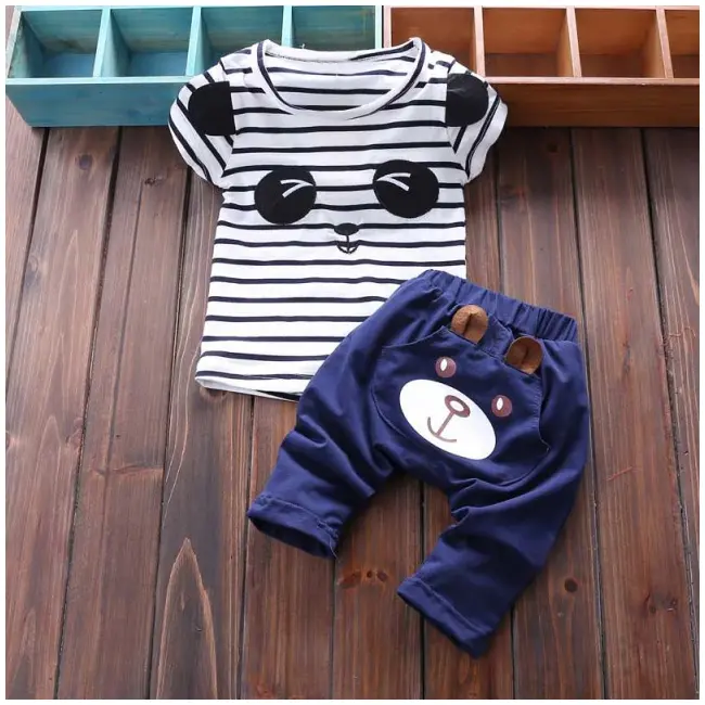 Costumas cu pantaloni scurti - Ursulet - MBQQ-MYR.3 ani