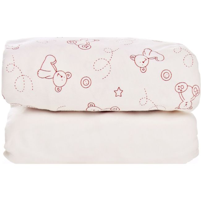 Set 2 cearsafuri cu elastic Plain/Teddy 70 x 140 cm BBXUK-FS-300-2