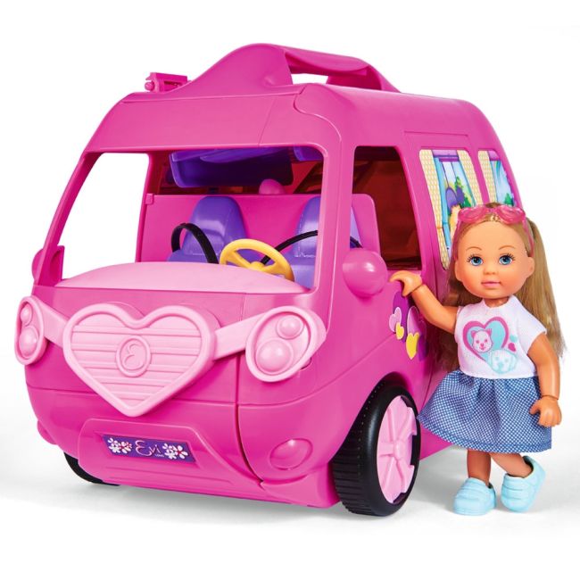 Papusa simba evi love 12 cm holiday camper cu rulota si accesorii hubs105733275038