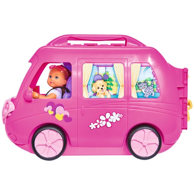 Papusa simba evi love 12 cm holiday camper cu rulota si accesorii hubs105733275038