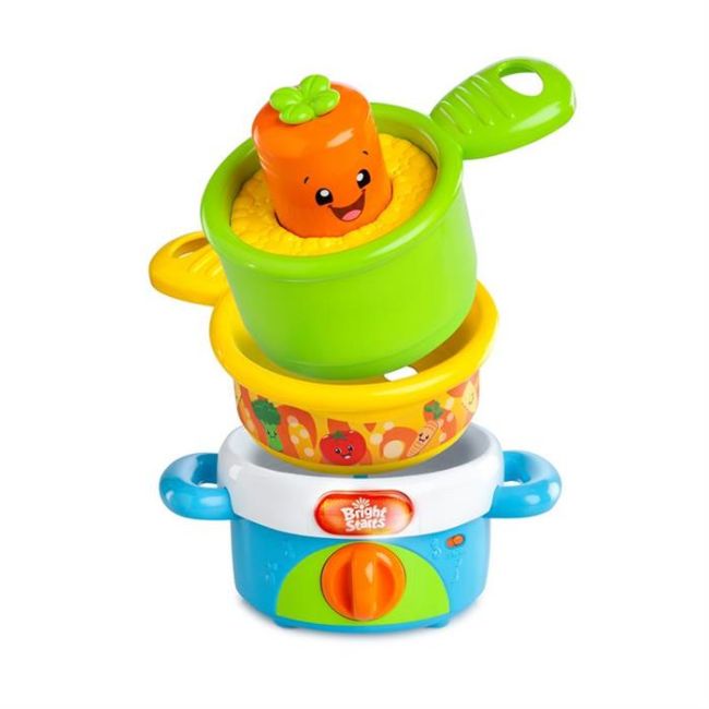 52127 ? Bright Starts Set de vase muzicale Nest ?N Sing Giggling Gourmet - BBB1577