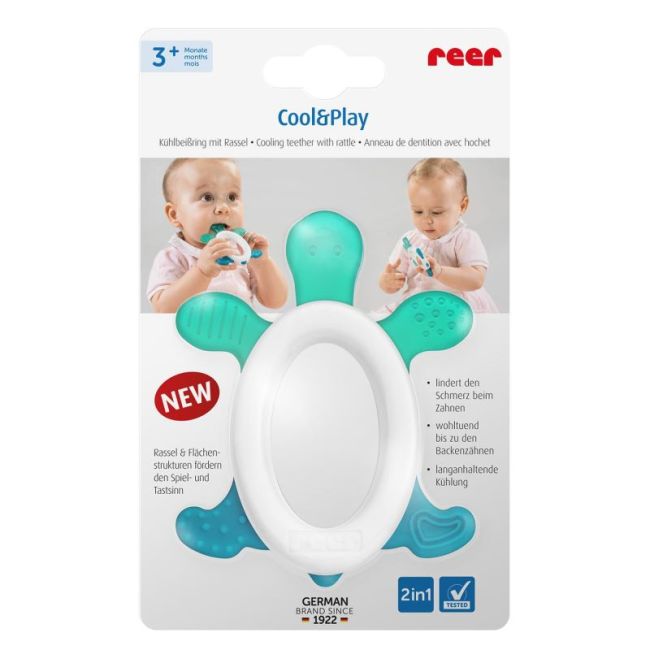Inel pentru dentitie cu zornaitoare Cool&Play REER 79203